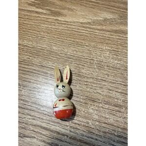 Vintage Wooden Bunny Easter